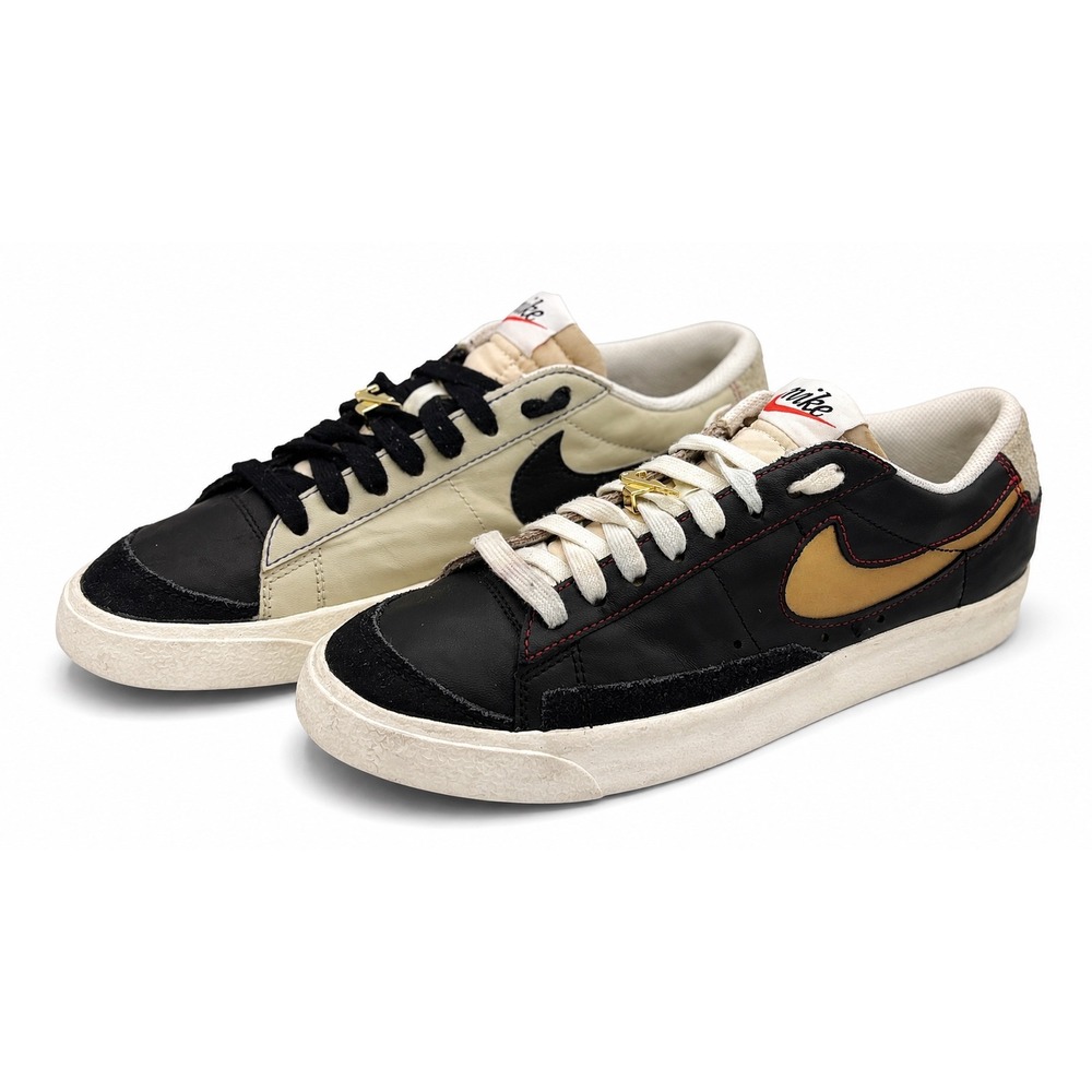 Nike Blazer Low 77 First Use Mens Size 7.5 Gold Dubrae Black Sneakers DH4370-001